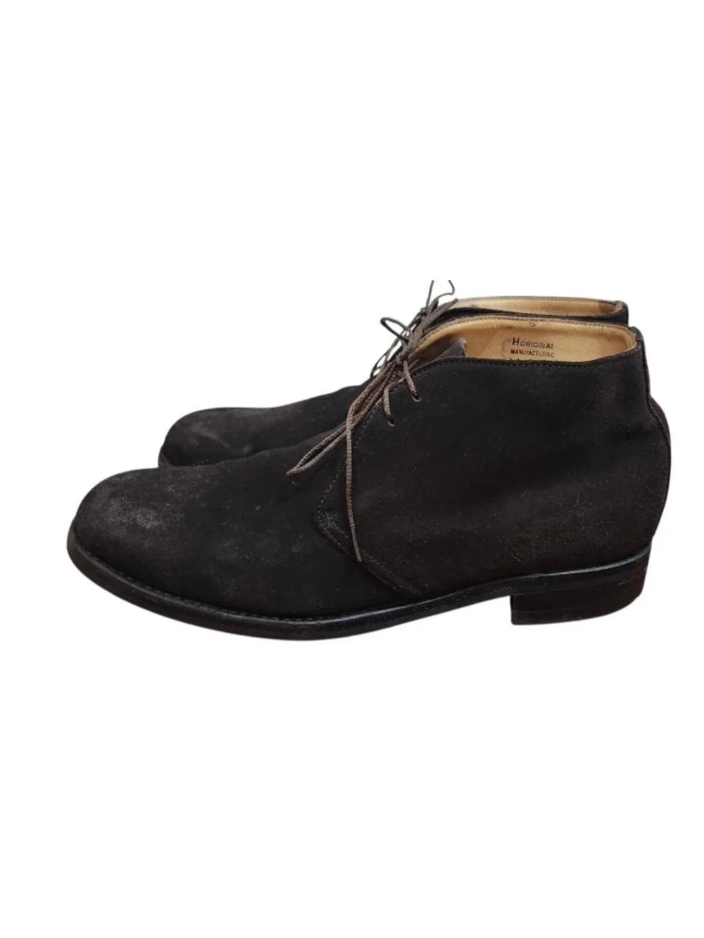 Belfiore dal 1953 Men’s Suede Chukka Boots Dainite Fatto a Mano US 9.5